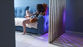 He spied on my masturbation and joined with his big cock