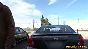 Busty handjob cum slut sonya sage straddles and jerks.