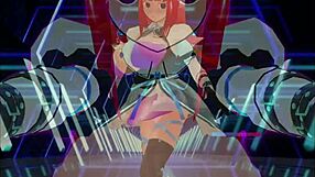 Girl B Hero Battles Monster Lord In Anime Scenes