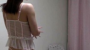 Slender Japanese Sexy Exercise and Changing Clothes