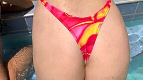 Poolparty with Two Massive Latina Asses in Sexy Underwear