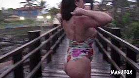 I couldn't resist the urge on the beach and masturbated right there in full view.