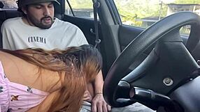 Fucking My Friend's Ass Hard In Public Car!