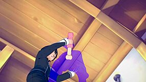 yo, kirito gets a wild handjob in sword art online yaoi