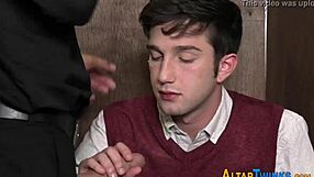 Gay priest fucks teen 18+s ass bareback