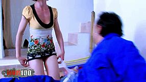 Skinny Young Brunette Clara Bru Gets Fucked and Blowjob by David El Moreno