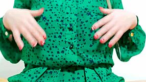 Hot girl moans stripping her dress?