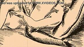 vintage erotic illustration, wanna see what secrets it hides?