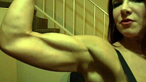 Muscular secretary dominates the boss!