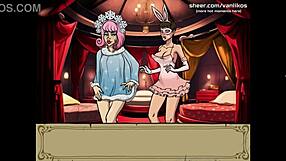 Young Bunny Girl Throat Fucked by Old Man in Witch Hunter Trainer?