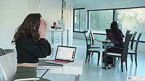 Anal At The Office - Abella Danger And Angela White