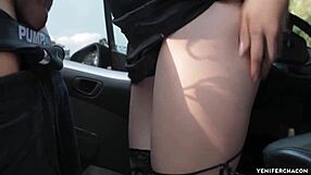 Mechanic And Boyfriend Tag Team Latina Babe With Big Tits And Ass Shaking In Outdoor Orgy