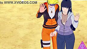 我迷上恋活火影忍者雏田的Hentai口交