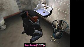 I approached the cartoon character for some fun