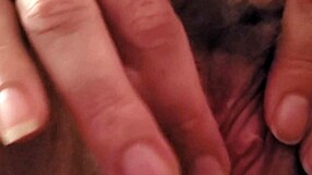 wife rubs clit and spreads cunt