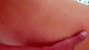 Amateur couple engages in anal sex with big tits wife, ending in cumshot on her ass
