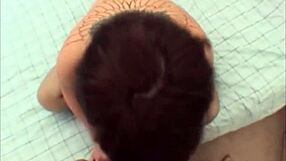 shy girl feels nervous during blowjob audition