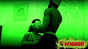 Sandra's blind date surprise: black stud pounds big ass mommy