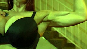 Muscular secretary dominates the boss!