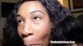 I love how this young egyptian slobs on my big black cock