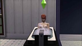 in wicked of whimsville, the brunette redhead masturbates solo while watching marjorie in a voyeur lesbian scene.