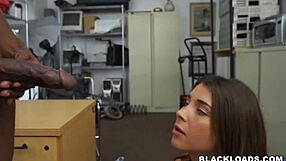 Teen Rocker Chick Takes Big Black Cock Blowjob.