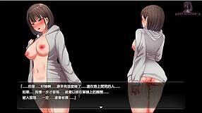 Girl hides in men's toilet for secret masturbation climax