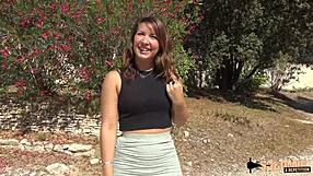 Lexie, a French slut, gets fucked by an average man outdoors