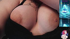 Curvy Girl Plays With Hard Nipples And Moans