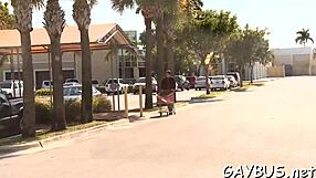 blindfolded chap tricked into blowjob by homo hunk