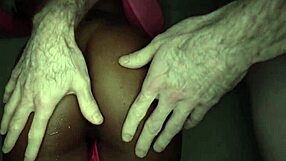 Melody Cummings sucking hard in steamy shower scene