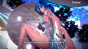 feeling the intense orgasm as goddess sex machines ride in cowgirl for creampie in anime hentai