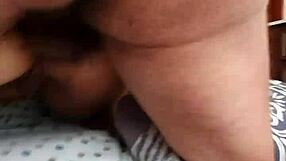 Amateur couple engages in anal sex with big tits wife, ending in cumshot on her ass
