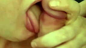 Intense Blowjob Sucking Huge Monster Cock Deep Throat Action