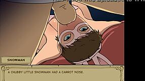 Garota-coelho leva garganta fodida por velho no Witch Hunter