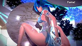 feeling the intense orgasm as goddess sex machines ride in cowgirl for creampie in anime hentai