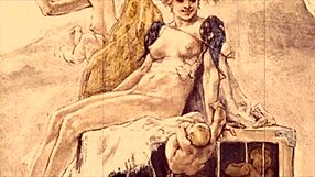 Vintage erotična ilustracija, hočeš videti, kakšne skrivnosti skriva?