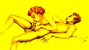 Vintage erotična ilustracija, hočeš videti, kakšne skrivnosti skriva?