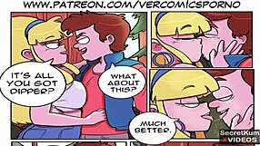 Dipper's Foursome in Outdoor Cabin Orgy at Gravity Falls
