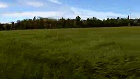 Deep Throating POV Blowjob with Tattooed Big Tits in Outdoor Field
