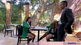 petite university teens doing their free fuck day promotion and it's a big success