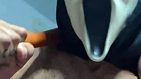 Halloween Twink Takes Big Cock Bareback with Huge Load