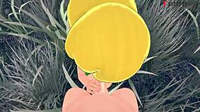 Grown Tinker Bell Fucked in Forest While Fairy Watches Peter Pan.