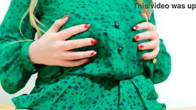 Hot girl moans stripping her dress?