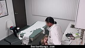 Doctor And Nurse Treat Patient's High Sensations!