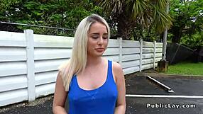 i'm a blonde bangin' monster cock in public, oops