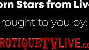 Hey, tune into Erotique TV where hot redhead Stephie Staar sucks and fucks Eric John live in cowgirl position!