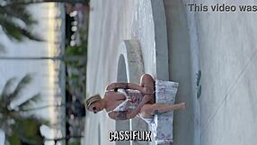 Latina fingers her wet pussy and ass.