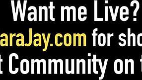 Sara Jay and Lauren Philips Lick Pussy While Sharing Cock in Group Cumshot