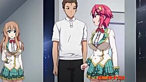 teen 18+ sucks big cock close up in anime hentai